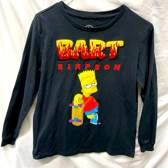 The Simpson long sleeve tee “Bart Simpson” boys sz 18/20 - Picture 3 of 6